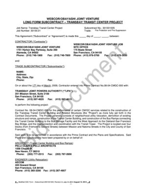 Fillable Online transbaycenter : 301001005 Fire Protection and Fire ...