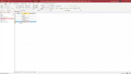Data Sheet View in Access Database Form 的图像结果