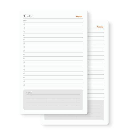 Notsu To Do List Notepad 2pk | Modern Minimal Daily Task Pad with To-Do ...