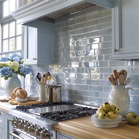 17+ Blue Kitchen Backsplash Designs for a Serene Cooking Space • 333k ...