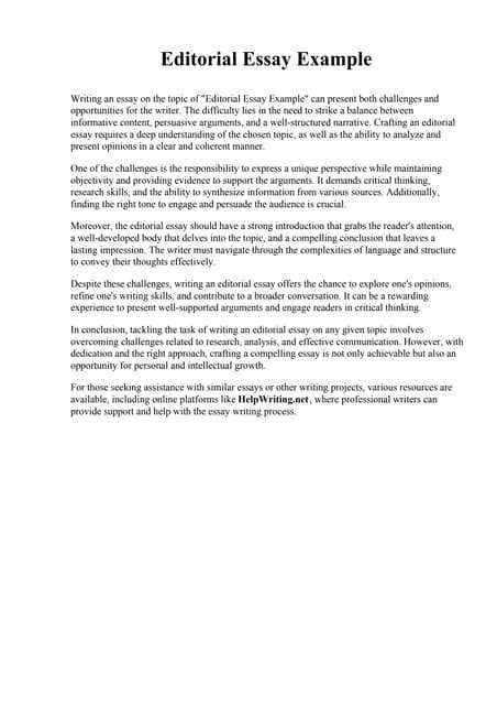 Image result for Sample Editorials