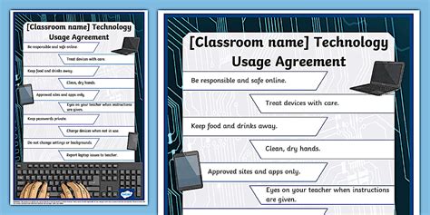 Editable Technology Usage Agreement