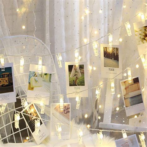 Warm White 20 LED Photo Clip String Light for Diwali and Christmas ...