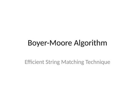 Image result for Boyer Moore Algorithm Examples