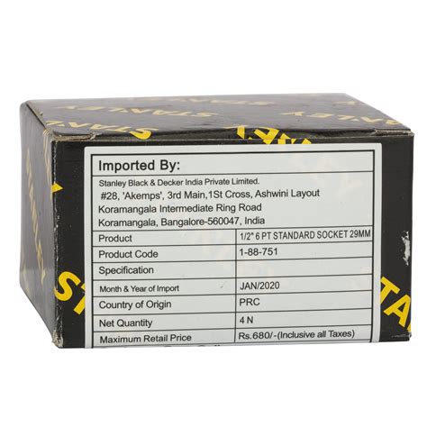 1/2 in. 6-point Standard Socket (29mm) | STANLEY