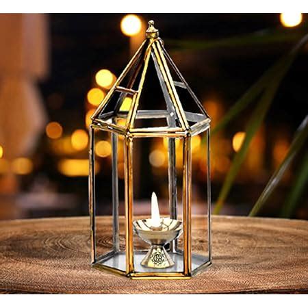 Buy True Decor Boroscilicate Glass Cover for Diya | Diya Glass Cover ...