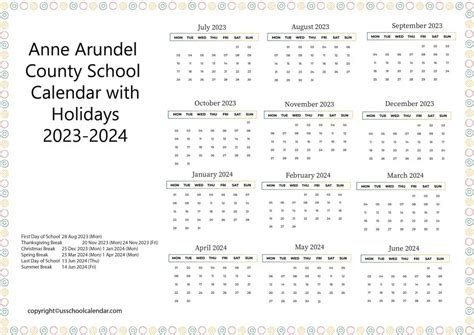 AACPS Academic Calendar - US School Calendar