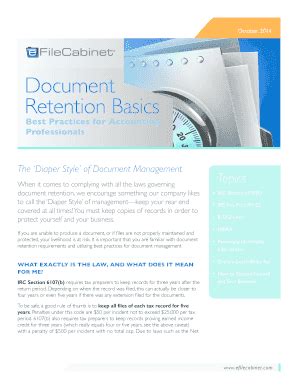 Fillable Online Retention Basics Fax Email Print - pdfFiller