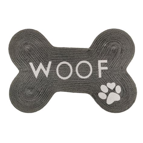Bone Shape Woof Printed Dog Mat – Pawpourri