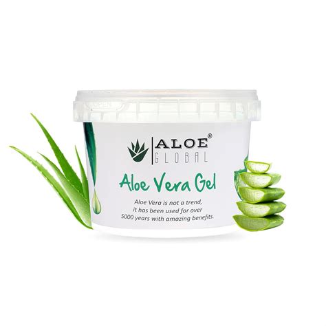 Aloe Global Natural Aloe Vera Gel for Face and Hair | 100% Pure Aloe ...