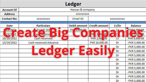 Rezultat imagine pentru Ledger Format