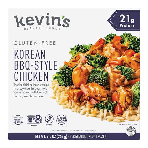Korean BBQ-Style Chicken Frozen Bowl – Kevin's Natural Foods