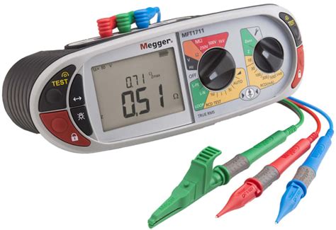 1008-121 Megger | Megger MFT1711 Multifunction Tester, 250V , Earth ...