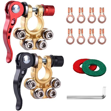 AWBLIN Battery Terminal Connectors, 2PCS Quick Release Disconnect ...
