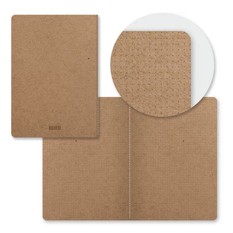 Anupam Khakhi Booklet Sketchbook - 100% Recycled Khaki Toned-Soft Cove
