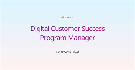 Customer Success Program Manager 的图像结果