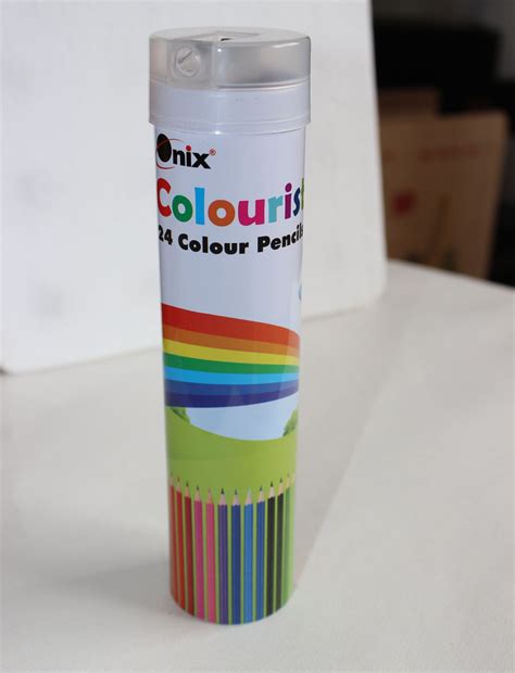 High Quality Level 24 Color Pencils in Tin Tube, Color Pencil Set ...