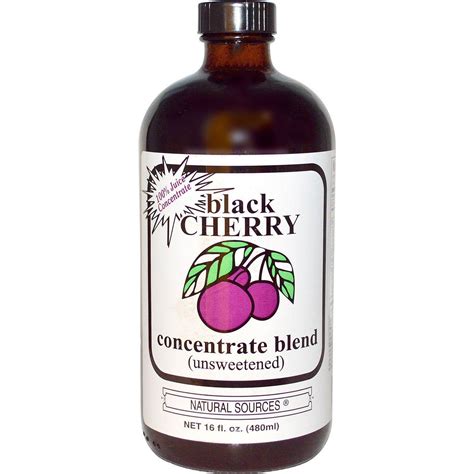 Natural Sources, Black Cherry Concentrate Blend, Unsweetened, 16 fl oz ...