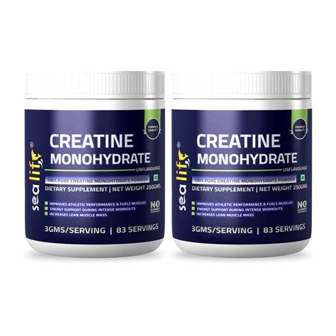 Sea Life Creatine Monohydrate |100% Pure Creatine Powder ( 250gm,83 ...