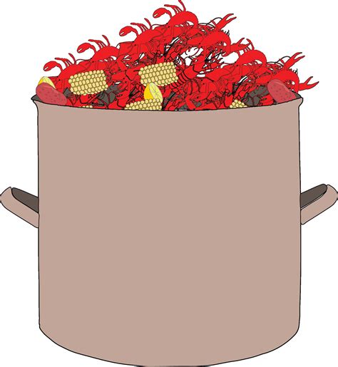 Crawfish Pot Clipart SVG Cut File Silhouette Cameo - Etsy México