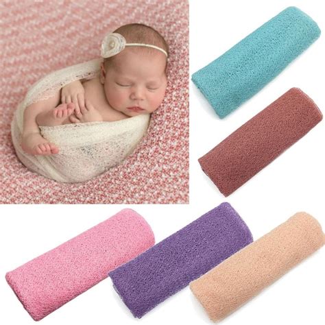 Newborn Baby Girls Boys Hollow Wraps Blanket Posing Swaddle Cover ...