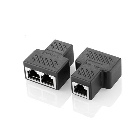 Oxsubor Rj45 Splitter Connectors Adapter 1 To 2 Ethernet Splitter ...