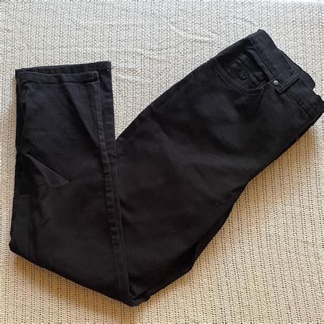 Gloria Vanderbilt black jeans straight leg and... - Depop