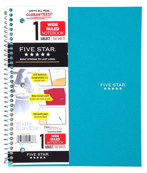 Five star notebooks - lokilimited