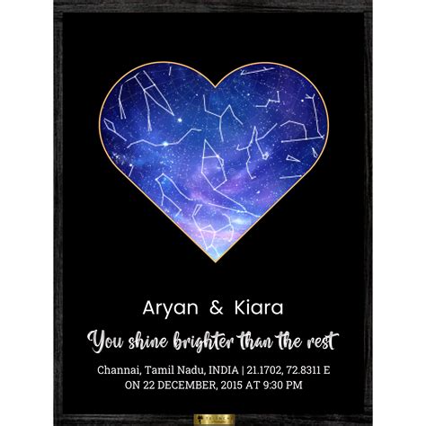 GALAXY HEART PERSONALIZED STAR MAP – Telinchi