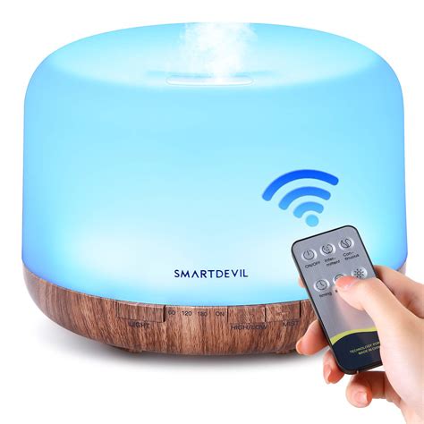 SmartDevil 500ml Essential Oil Diffuser, Ultrasonic Aroma Cool Mist ...