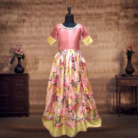 Indian Girls Wear - Pattu Pavadai Ethnic Dress for Newborn