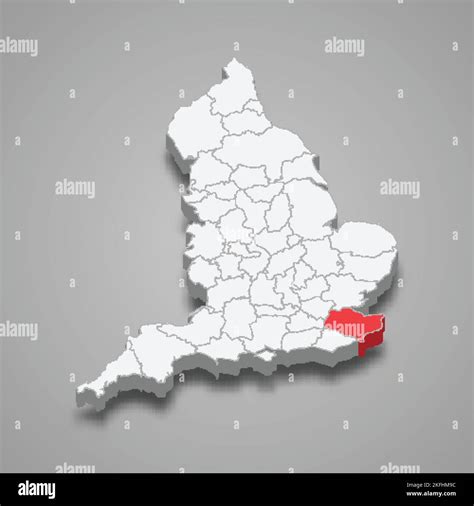 Map of kent england hi-res stock photography and images - Alamy