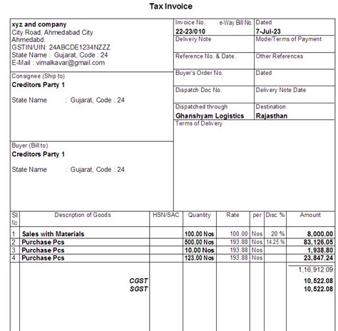 Grid Lines Add on TDL in Tally Prime for Invoice and Report Print