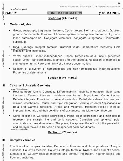 Image result for CSS Exam Course Outline