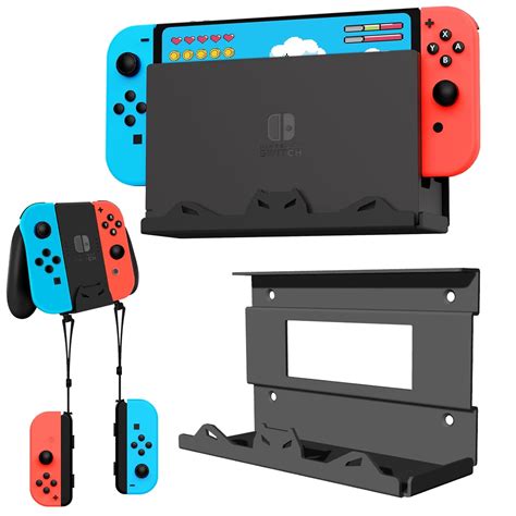 Amazon.com: BracNova Wall Mount for Nintendo Switch/Switch OLED -Steel ...