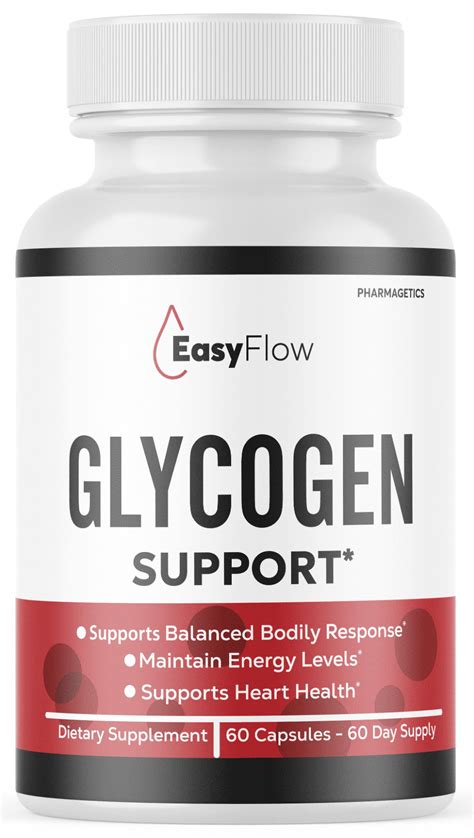 EasyFlow Glycogen Support Pills, Easy Flow Blood Support - 60 Capsules ...