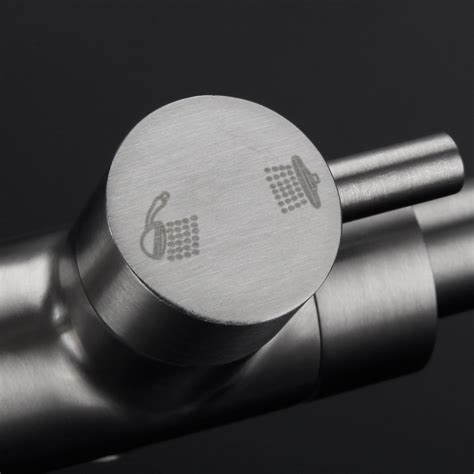 Stainless Steel Commercial Sink Faucet Wall Mount 360°Rotation Kitchen ...