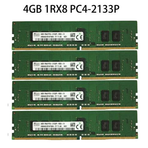 SKHynix 海力士 现代4G 1RX8 PC4-2133P DDR4 ECC REG服务器内存 绿色 2133MHz【图片 价格 品牌 ...