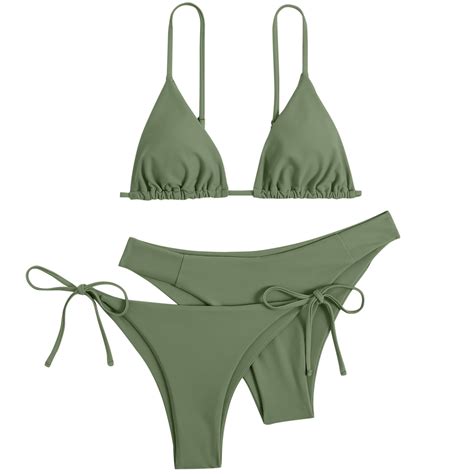 MSJUHEG Halter String,Summer Swimsuit,2 Piece Bikini Sets,Bathing Suits ...