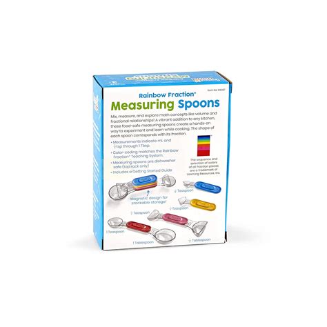 Buy hand2mind Rainbow Fraction Measuring Spoons, Fraction Manipulatives ...