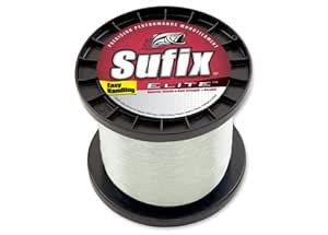 Sufix Elite 3000-Yards Spool Size Fishing Line (Clear, 14-Pound ...