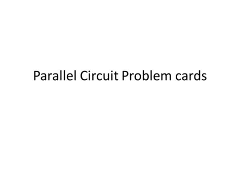 Image result for Physics Parallel Circuits GCSE