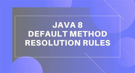 Image result for Rules Od Methodin Java