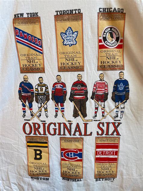 Original Six Hockey Team Graphic Tee - The Neighbourhood Vintage Store