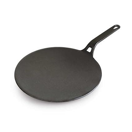 Buy CELLO Ironica Pre-Seasoned Cast Iron Roti Tawa 26 cm | Iron Roti ...