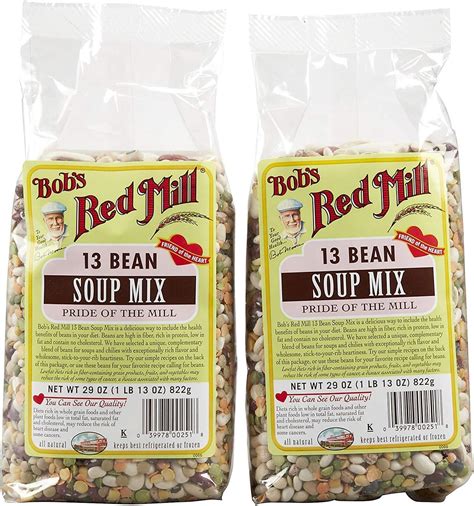 Amazon.com : Bob's Red Mill 13 Bean Soup Mix - 29 oz - 2 pk : Grocery ...