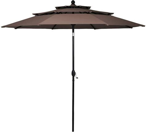 HPW 10FT 3 Tiers Outdoor Patio Umbrella with Crank India | Ubuy