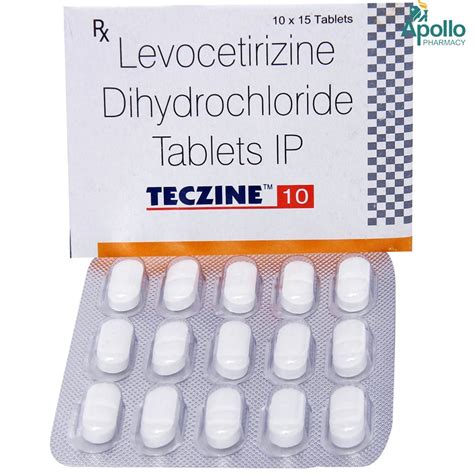 Teczine 10 Tablet 15's Price, Uses, Side Effects, Composition - Apollo ...