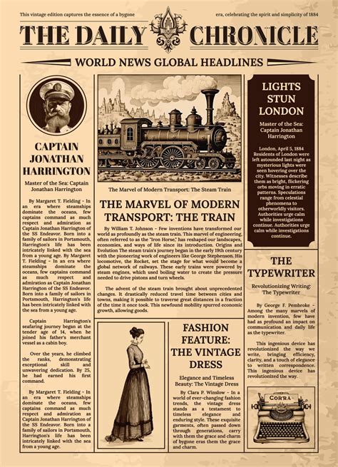 Vintage Retro Newspaper in 2025 | Vintage newspaper, Newspaper layout ...