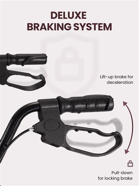 Naipo Rollator Walker with Seat, Steel Folding India | Ubuy